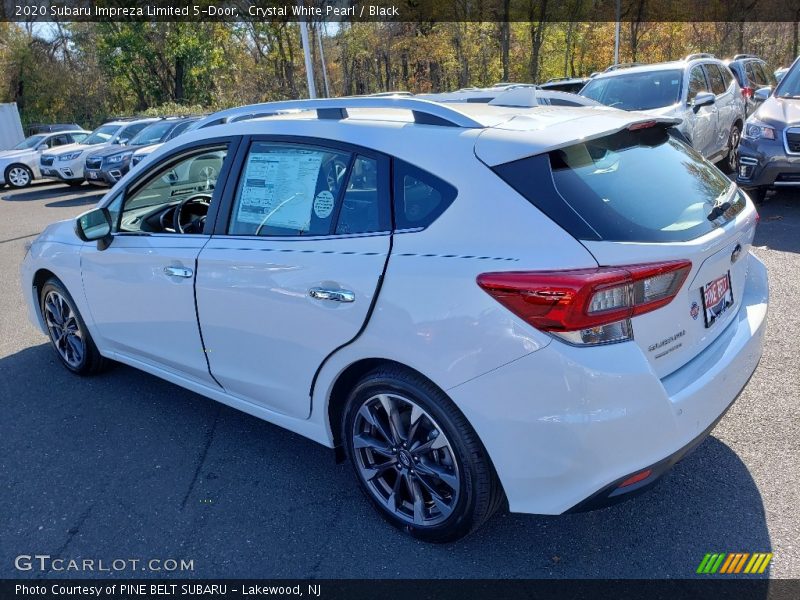 Crystal White Pearl / Black 2020 Subaru Impreza Limited 5-Door