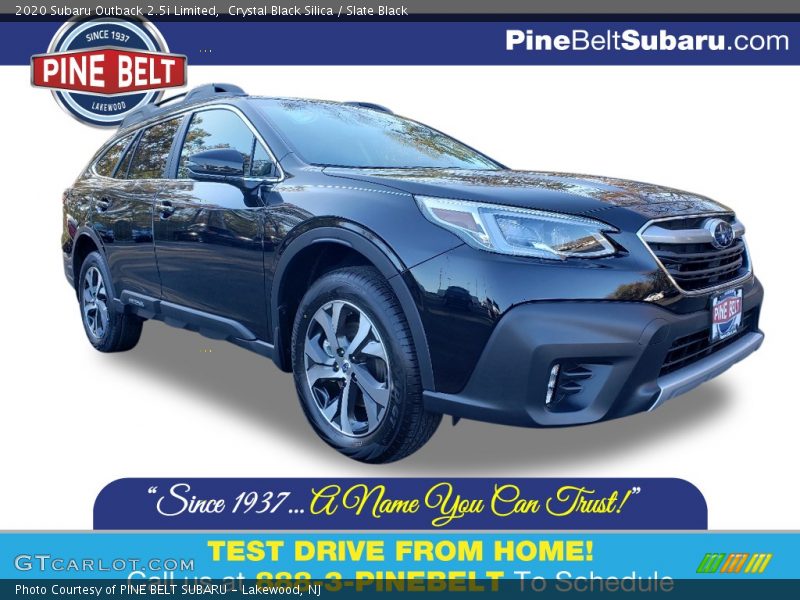 Crystal Black Silica / Slate Black 2020 Subaru Outback 2.5i Limited