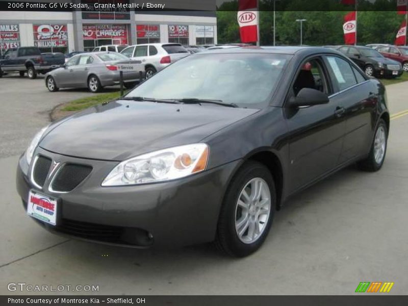 Granite Metallic / Ebony 2006 Pontiac G6 V6 Sedan