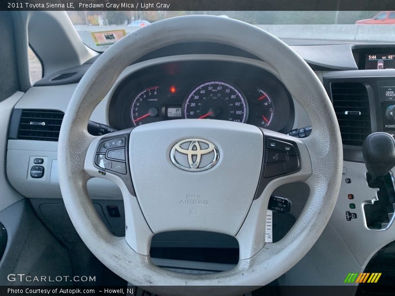 Predawn Gray Mica / Light Gray 2011 Toyota Sienna LE