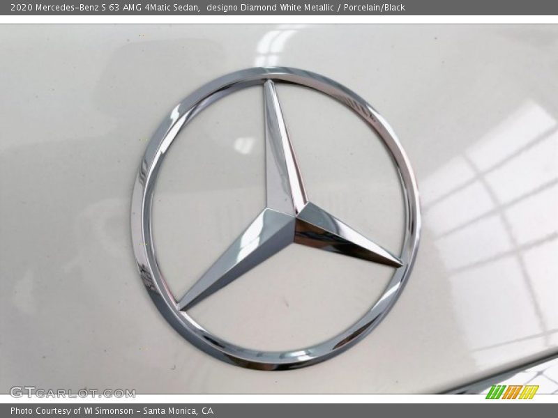 designo Diamond White Metallic / Porcelain/Black 2020 Mercedes-Benz S 63 AMG 4Matic Sedan