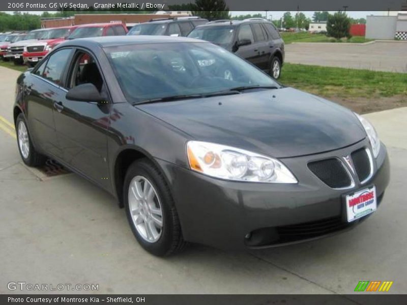 Granite Metallic / Ebony 2006 Pontiac G6 V6 Sedan