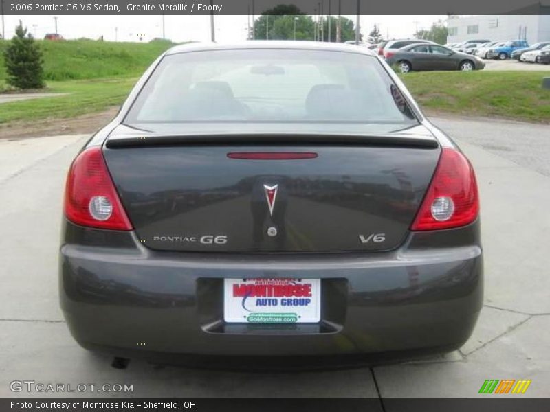 Granite Metallic / Ebony 2006 Pontiac G6 V6 Sedan