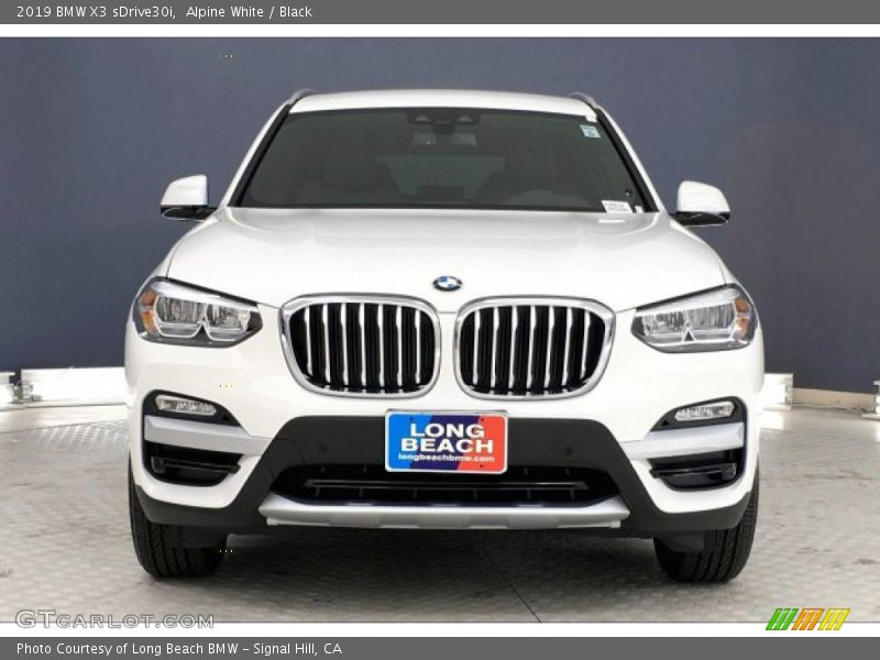 Alpine White / Black 2019 BMW X3 sDrive30i