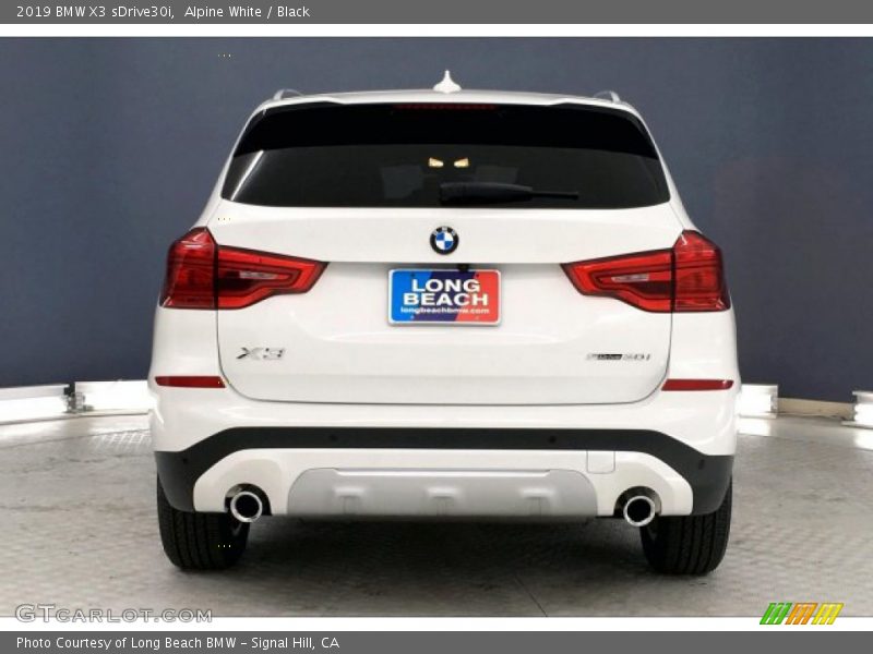 Alpine White / Black 2019 BMW X3 sDrive30i