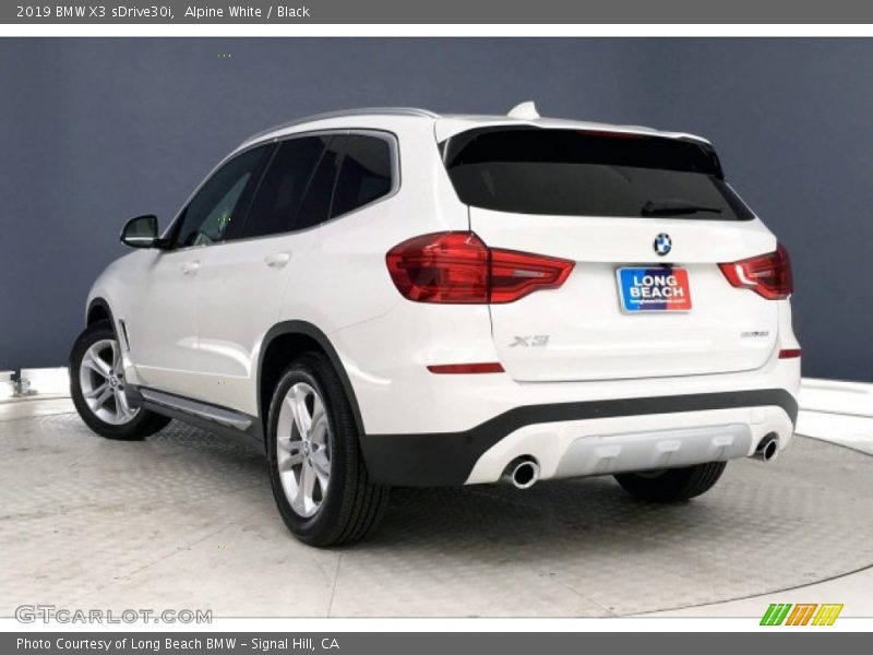 Alpine White / Black 2019 BMW X3 sDrive30i