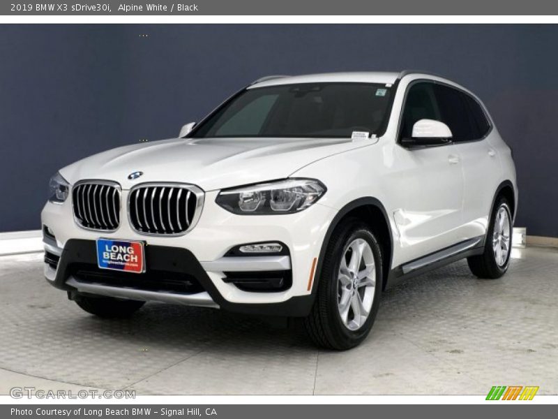 Alpine White / Black 2019 BMW X3 sDrive30i