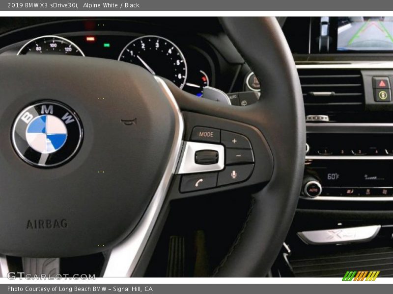 Alpine White / Black 2019 BMW X3 sDrive30i