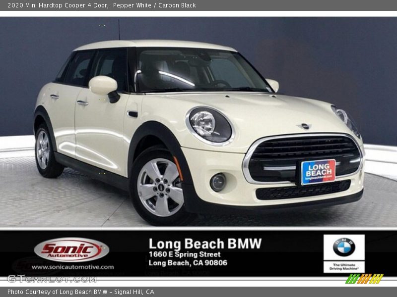 Pepper White / Carbon Black 2020 Mini Hardtop Cooper 4 Door