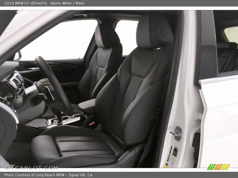Alpine White / Black 2019 BMW X3 sDrive30i