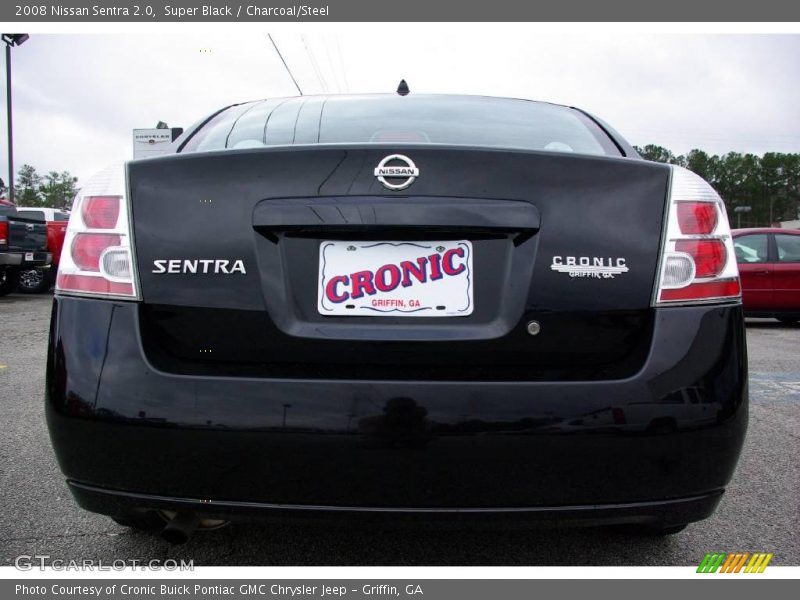Super Black / Charcoal/Steel 2008 Nissan Sentra 2.0
