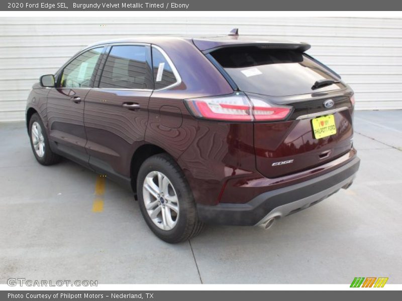 Burgundy Velvet Metallic Tinted / Ebony 2020 Ford Edge SEL