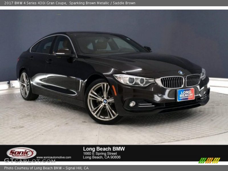 Sparkling Brown Metallic / Saddle Brown 2017 BMW 4 Series 430i Gran Coupe