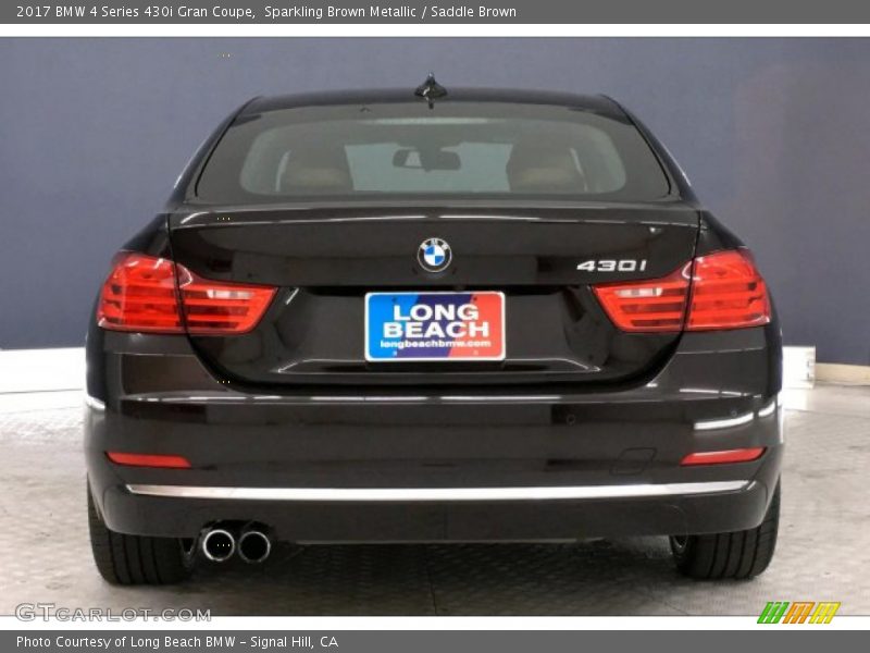 Sparkling Brown Metallic / Saddle Brown 2017 BMW 4 Series 430i Gran Coupe