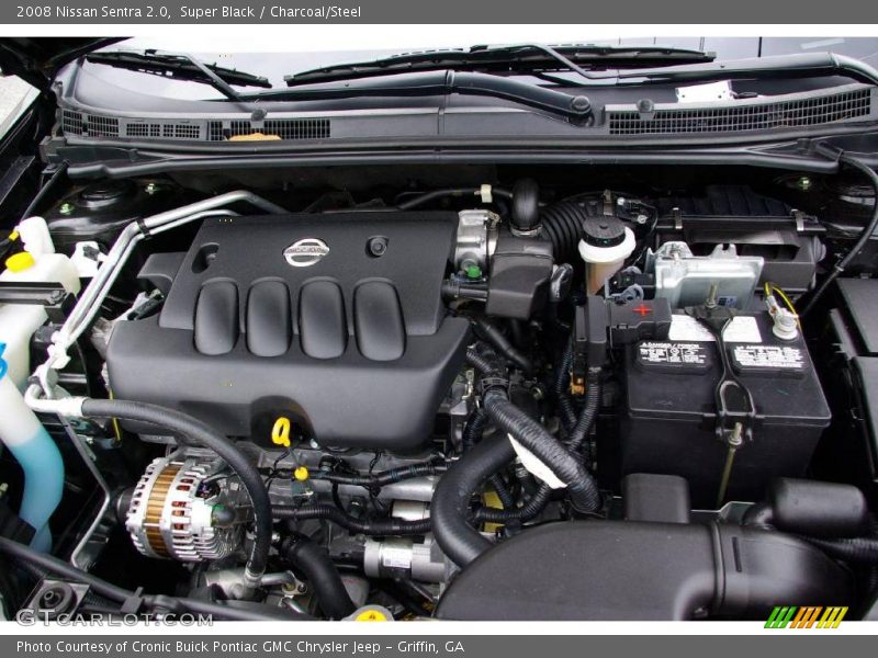 Super Black / Charcoal/Steel 2008 Nissan Sentra 2.0