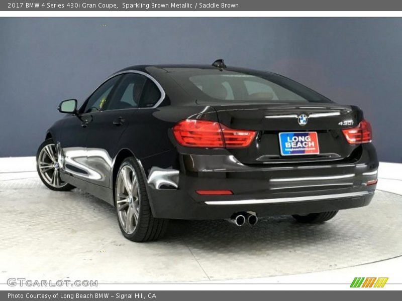Sparkling Brown Metallic / Saddle Brown 2017 BMW 4 Series 430i Gran Coupe