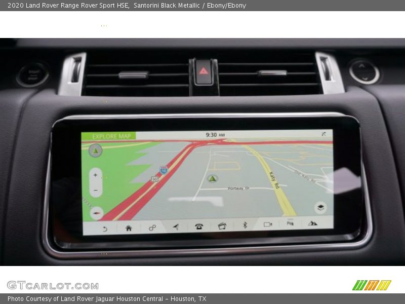 Navigation of 2020 Range Rover Sport HSE