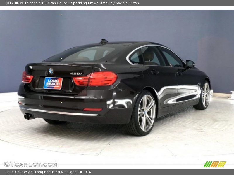 Sparkling Brown Metallic / Saddle Brown 2017 BMW 4 Series 430i Gran Coupe