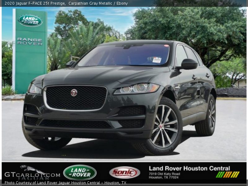 Carpathian Gray Metallic / Ebony 2020 Jaguar F-PACE 25t Prestige