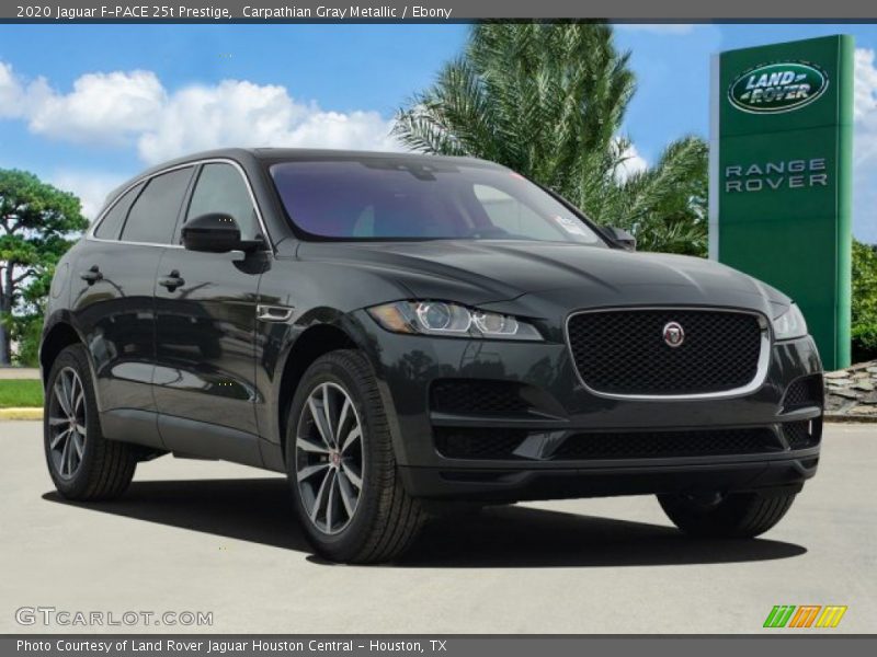Front 3/4 View of 2020 F-PACE 25t Prestige