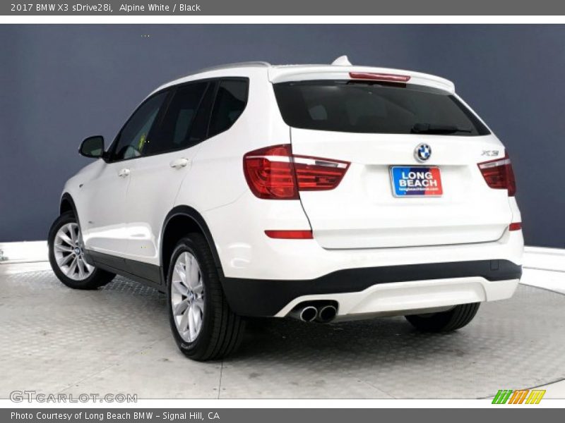 Alpine White / Black 2017 BMW X3 sDrive28i