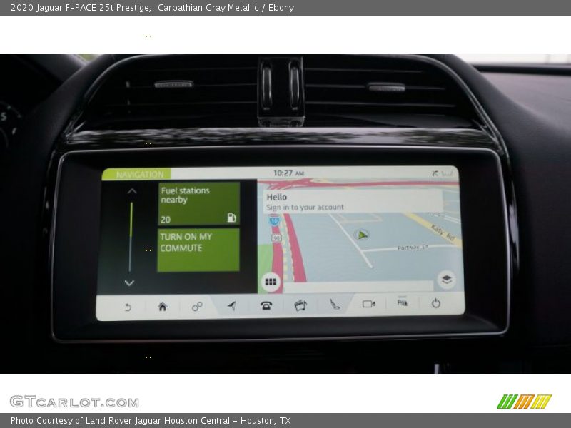 Navigation of 2020 F-PACE 25t Prestige