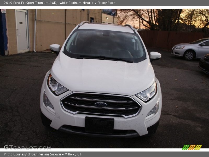 White Platinum Metallic / Ebony Black 2019 Ford EcoSport Titanium 4WD