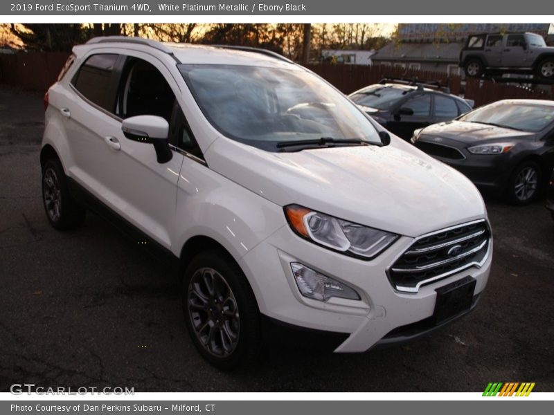 White Platinum Metallic / Ebony Black 2019 Ford EcoSport Titanium 4WD