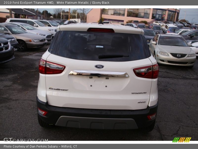 White Platinum Metallic / Ebony Black 2019 Ford EcoSport Titanium 4WD