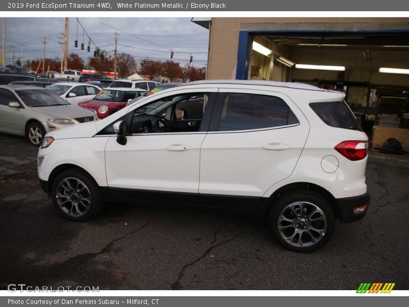 White Platinum Metallic / Ebony Black 2019 Ford EcoSport Titanium 4WD