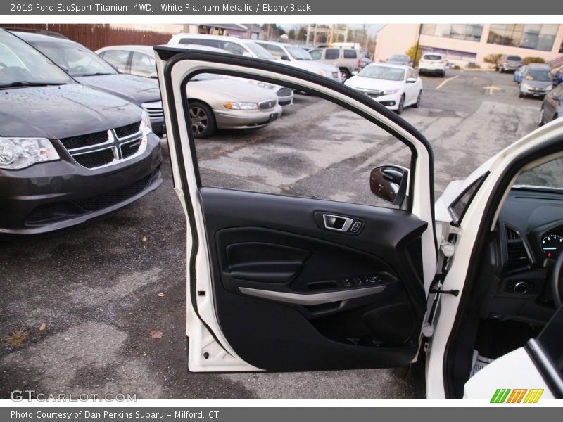 White Platinum Metallic / Ebony Black 2019 Ford EcoSport Titanium 4WD