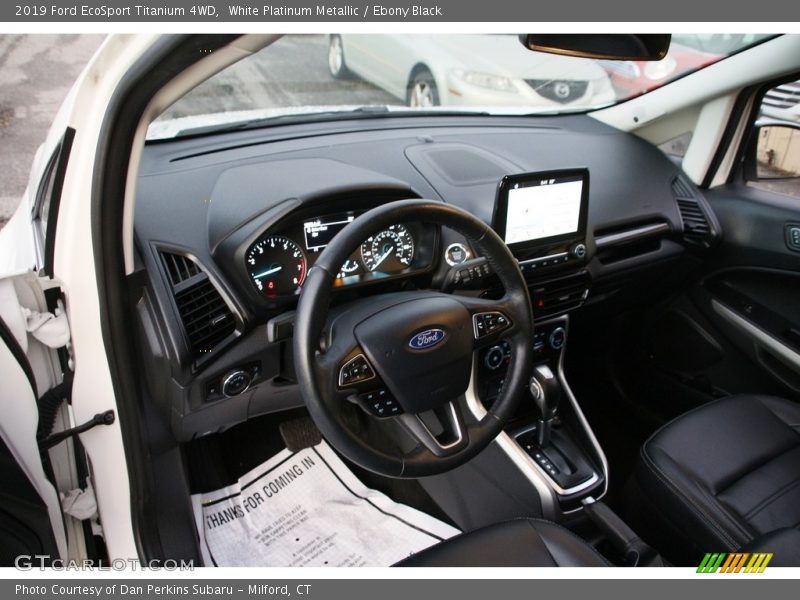 White Platinum Metallic / Ebony Black 2019 Ford EcoSport Titanium 4WD