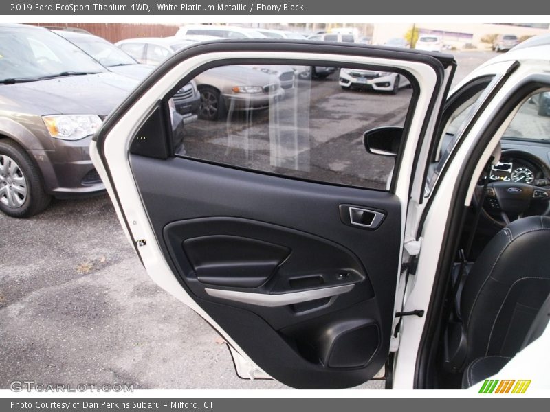 White Platinum Metallic / Ebony Black 2019 Ford EcoSport Titanium 4WD