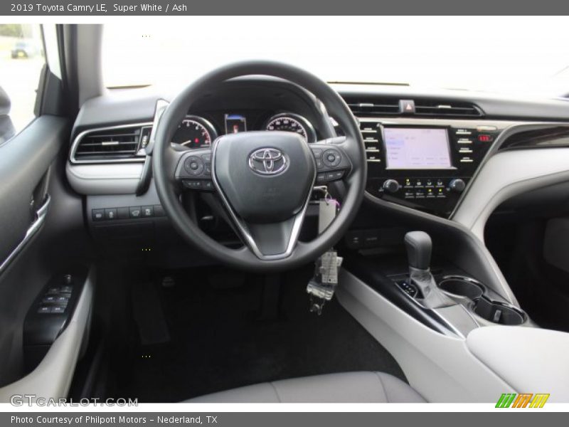 Super White / Ash 2019 Toyota Camry LE