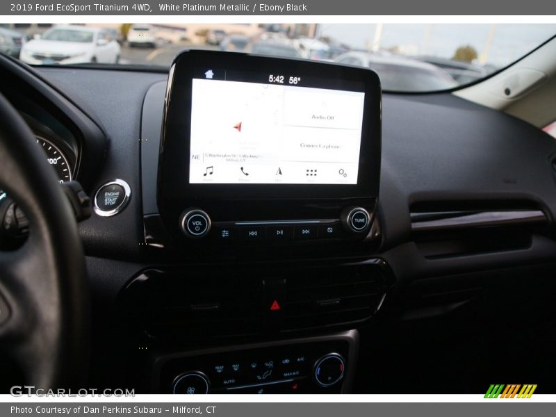 White Platinum Metallic / Ebony Black 2019 Ford EcoSport Titanium 4WD