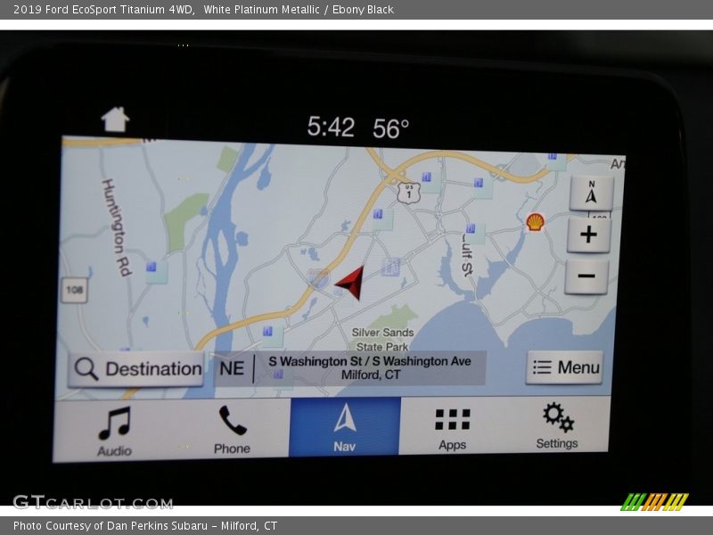 White Platinum Metallic / Ebony Black 2019 Ford EcoSport Titanium 4WD