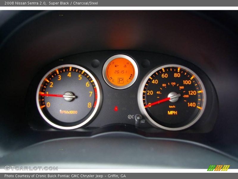 Super Black / Charcoal/Steel 2008 Nissan Sentra 2.0