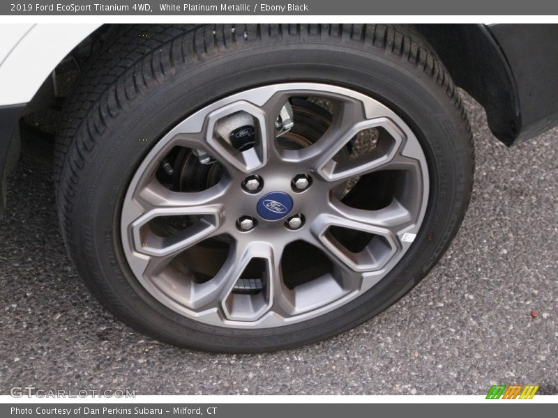White Platinum Metallic / Ebony Black 2019 Ford EcoSport Titanium 4WD
