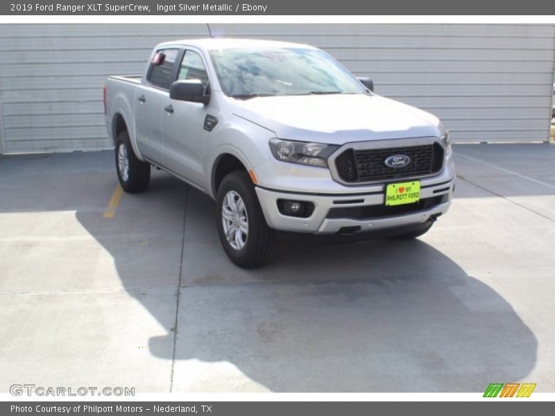 Ingot Silver Metallic / Ebony 2019 Ford Ranger XLT SuperCrew