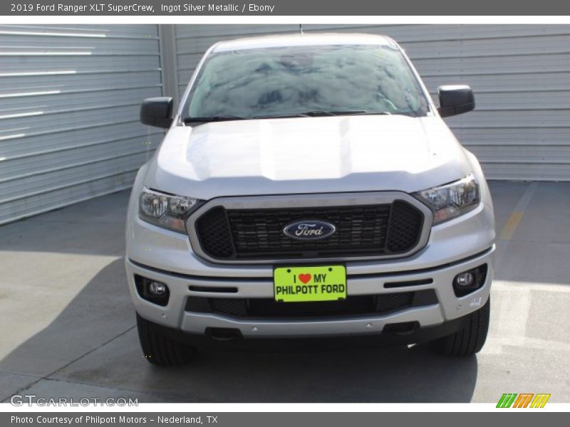 Ingot Silver Metallic / Ebony 2019 Ford Ranger XLT SuperCrew