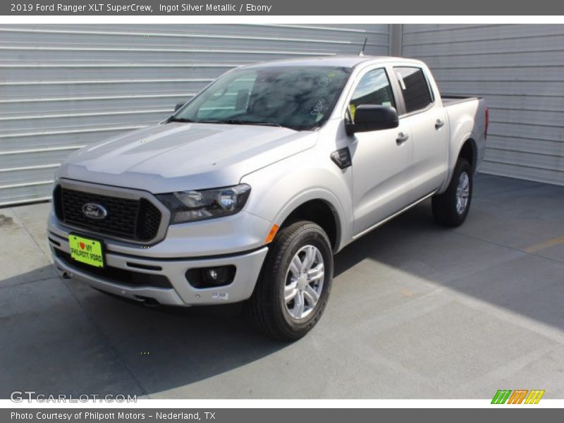 Ingot Silver Metallic / Ebony 2019 Ford Ranger XLT SuperCrew