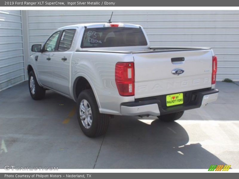 Ingot Silver Metallic / Ebony 2019 Ford Ranger XLT SuperCrew