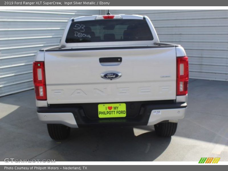 Ingot Silver Metallic / Ebony 2019 Ford Ranger XLT SuperCrew