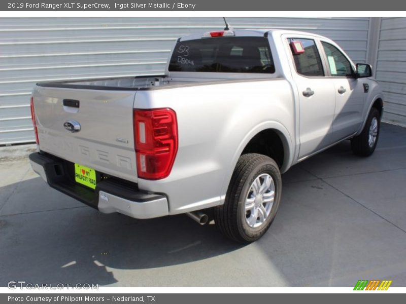 Ingot Silver Metallic / Ebony 2019 Ford Ranger XLT SuperCrew