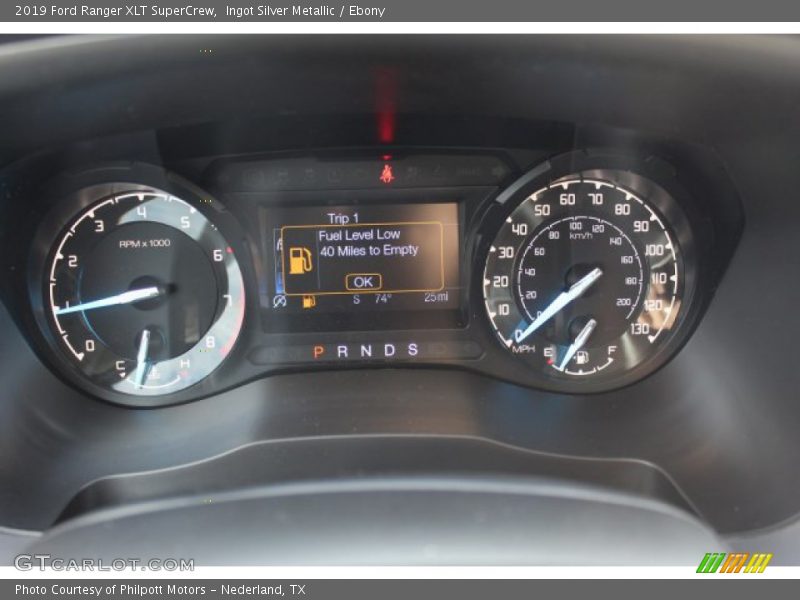 Ingot Silver Metallic / Ebony 2019 Ford Ranger XLT SuperCrew