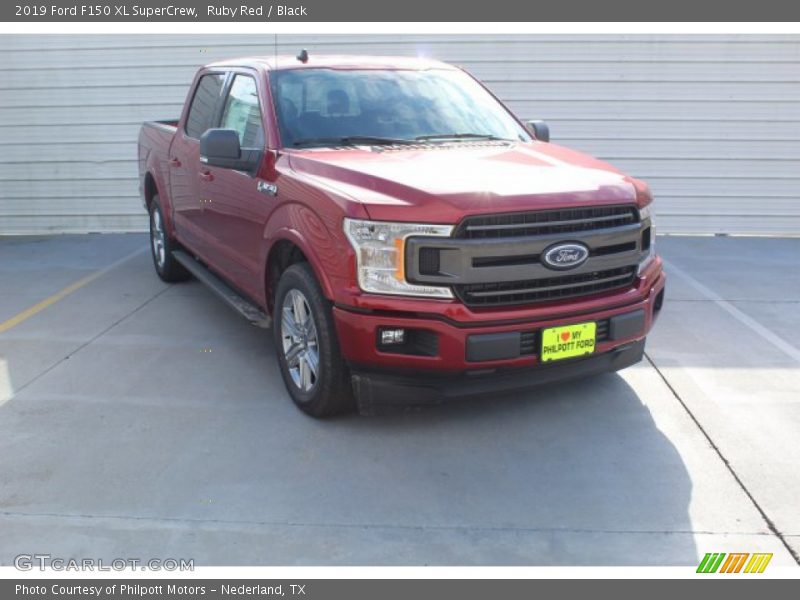 Ruby Red / Black 2019 Ford F150 XL SuperCrew