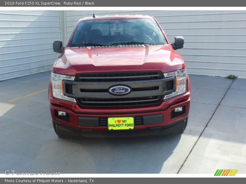 Ruby Red / Black 2019 Ford F150 XL SuperCrew