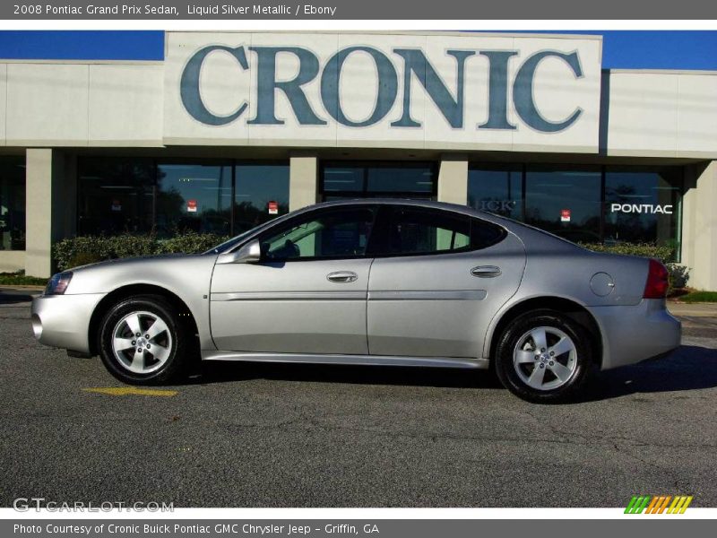 Liquid Silver Metallic / Ebony 2008 Pontiac Grand Prix Sedan