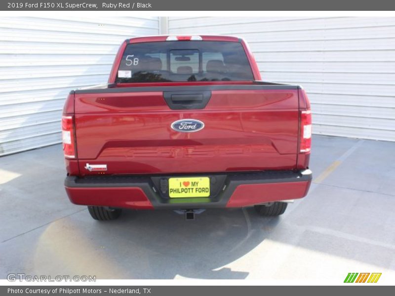 Ruby Red / Black 2019 Ford F150 XL SuperCrew