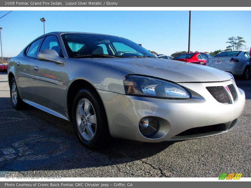 Liquid Silver Metallic / Ebony 2008 Pontiac Grand Prix Sedan